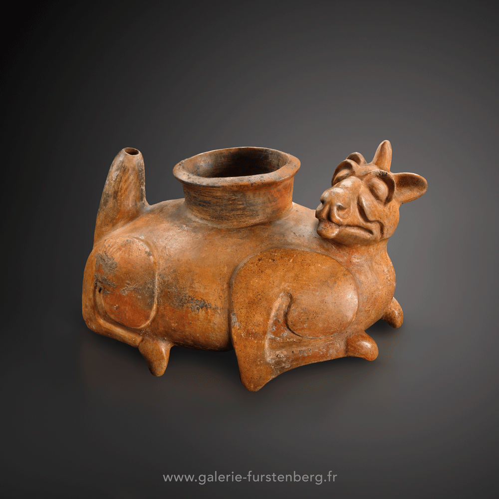 vase maya au tapir